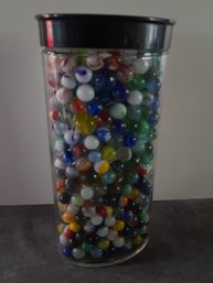 Large Vintage Jar Of Marbles #2