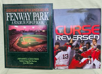 Boston Red Sox Fans  - 2 Hard-covered Books -2004 'Curse Reversed' And 'A Stadium Pop-up Book'