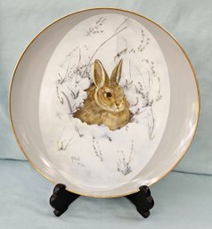 'Winter's Peace' From The Original Oil Painting  By Betty Allison Vintage Porcelain Plate Has Certificate