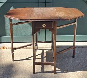 Vintage 1983 Ethan Allen Drop-Leaf Gate-Leg Table