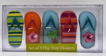 New Set Of 5 Flip Flop Floating Candles
