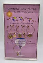 Brand New Set Of Decorative Wine Charms