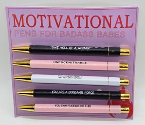 Set Of 5 New Motivational Pens For Women