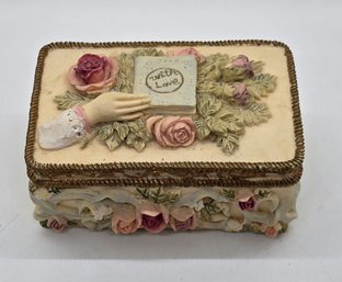 Vintage 'with Love' Trinket Box