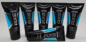 Lot Of 6 AXE Chilled Cooling Face Wash Bottles