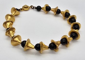 Vintage Black & Gold Bracelet
