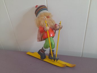 Steinbach Wooden Skier Incense Smoker