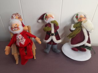 Annalee Mr. & Mrs. Claus Dolls Lot #6