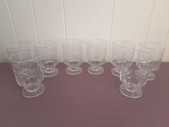 Vintage Etched Drinking Glasses