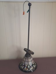 Vintage Tiffany Style Stained Glass Light Fixture