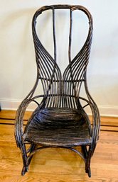 Amazing Vintage Adirondack Style Twig And Vine Chair
