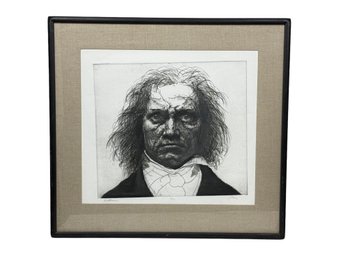 Charles Wells Limited Edition Etching On Paper - Beethoven