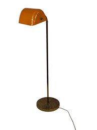 Adjustable Mid Century Brass Floor Lamp