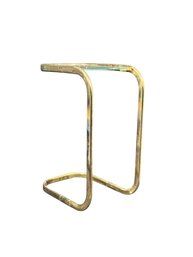 Small Post Modern Brass Side Table