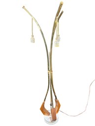 Italian Manufacture 1970s MCM Lamp W Marble Base