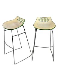 Pair Of Modern Italian Calligaris Jam Bar Stools