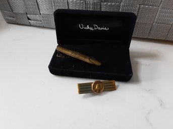 Vintage Tie Clip Lot Of 2