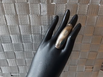 Very Large Sterling Silver Ring Size 7.5   17.00 G