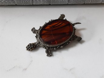 Large Vintage Turtle Broach