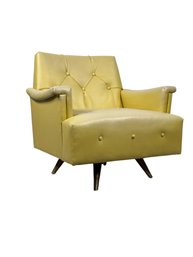 Kroehler Yellow Swivel Chair