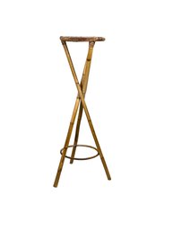 Tall Ratan Boho Chic Plant Stand