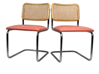 Pair Of Cesca Style Cantilever Chairs