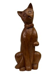 Vintage Wooden Grumpy Cat