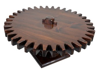 1970s MCM Ethan Allen Cog Wheel/Gear Sprocket Table