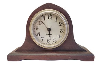 Vintage Gilbert Wind Up Mantle Clock - Made In Winsted CT