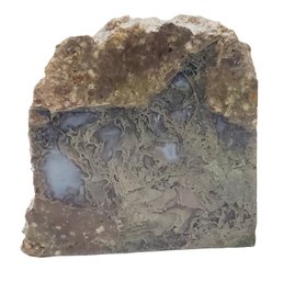 Slab Of Vintage Moss Agate Rock Specimen