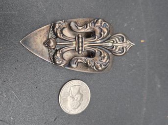 Antique Art Nouveau HOWARD & CO. Sterling Silver Desk Clip