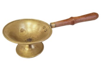 Vintage Brass Incense Burner With Wood Handle