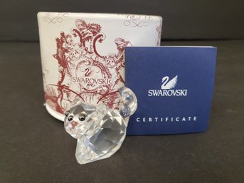 Retired Swarovski Austria Lil Of Bling Crystal Cat Figurine - W/ Box & COA