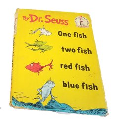 1st Edition, One Fish, Two Fish, Red Fish, Blue Fish 1960 By Dr. Seuss With Dust Cover