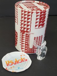 Retired Swarovski Austria Crystal Lovlots Ricci Moose Figurine Signed W/box