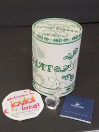 Retired Swarovski Austria Crystal Lovlots Chit Chat Giraffe Figurine W/box & COA