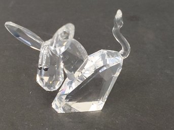 Retired Swarovski Austria Crystal Figurine Lovlots Pioneers Maxi Q Donkey