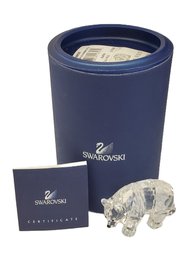 Retired Swarovski Austria Crystal Sister Bear-Rare Encounters Scs Member Exclusive - With Box & COA