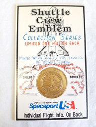 STS-ENDEAVOR 1992 Medal Space Shuttle Crew Emblem NASA Kennedy Solid Bronze