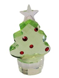 Retired Swarovski Crystal Felix The Christmas Tree Figurine - No Box Or COA