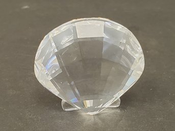 Retired SWAROVSKI Crystal Scallop Clam Shell Figurine - No Box Or COA