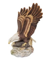 Vintage Lefton Nest Egg Collection Hand Painted Porcelain Eagle Statue