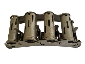 Vintage Four Barrel Metal Coin Dispenser With Belt Hooks