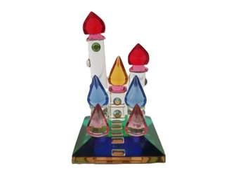 Colorful Crystal Castle Figurine Collectible