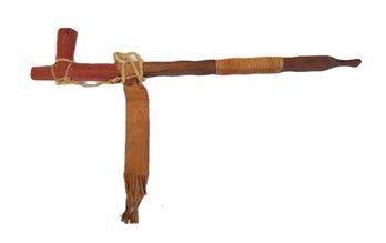 Antique Indian Native American Carved Catlinite Stone Peace Pipe