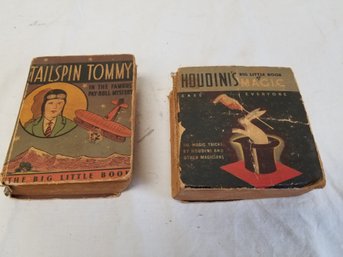 Houdini's Big Little Book Of Magic And Tailspin Tommy 1920s Comic Books