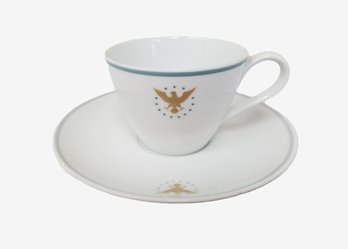 Vintage 1960's Pan Am American Airlines First Class Teacup & Saucer Noritake President China Pattern