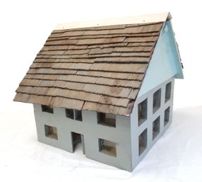 Primitive Vintage Handmade Wood House Rustic - Birdhouse (?)