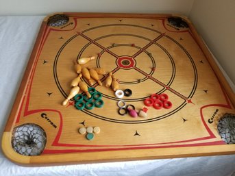 Vintage Carrom Game Board No. 106,   No Pool Sticks