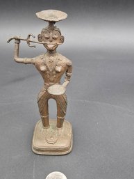 Antique Bronze Figure Of Hindu Goddess Holding Offering Plates